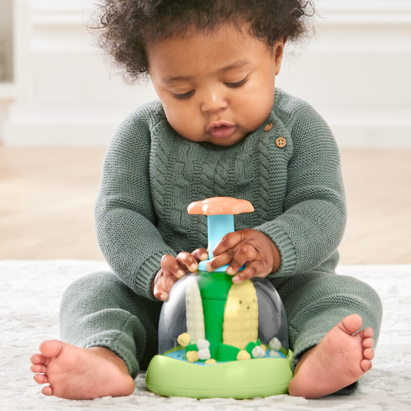 Farmstand Push & Spin Baby Toy