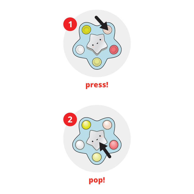 Skip Hop Silver Lining Cloud Pop Star Sensory Toy