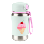 Spark Style Stainless Steel Straw Bottle 350ml - Ice Cream