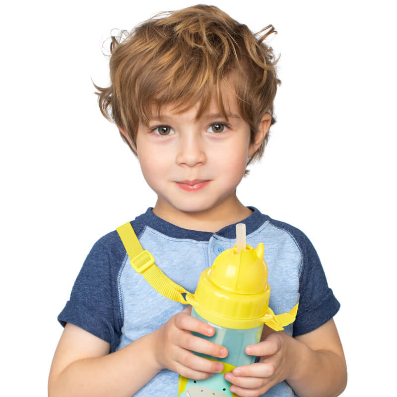 Skip Hop Zoo Straw Bottle with Shoulder Strap