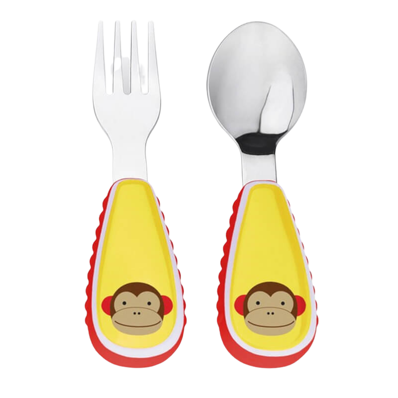 Skip Hop Zootensils Fork & Spoon - Monkey