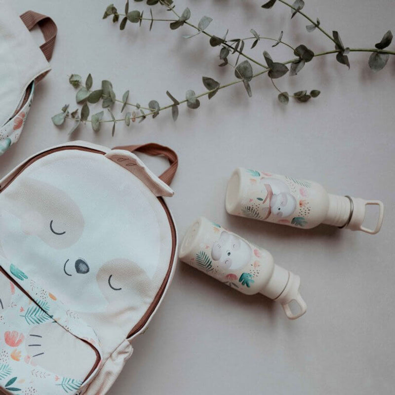 Sassi Stainless Steel Drink Bottle 500ml - Gnawy The Sloth