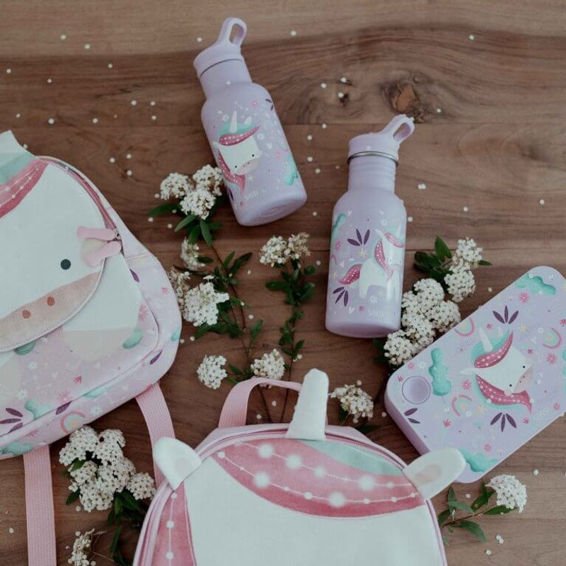 Sassi Stainless Steel Drink Bottle 500ml - Sparkly The Unicorn