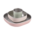Stainless Steel Baby Feeding Set - Clay