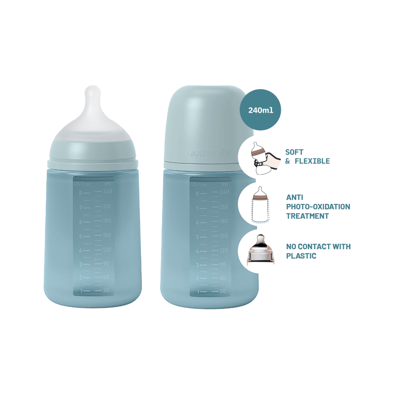 Suavinex Colour Essence Silicone Bottle 240ml