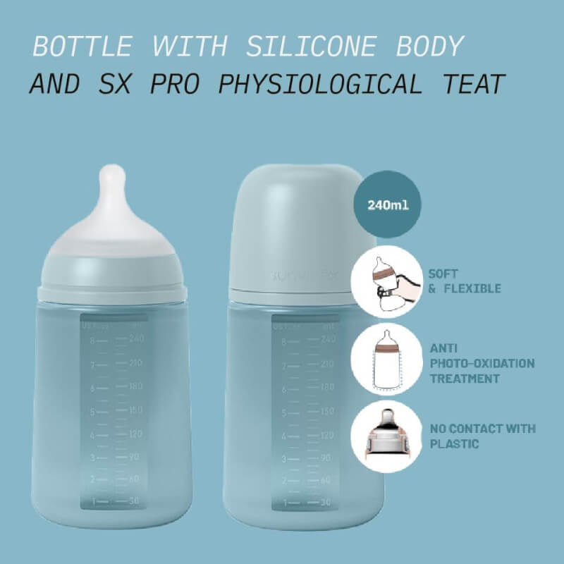 Suavinex Colour Essence Silicone Bottle 240ml