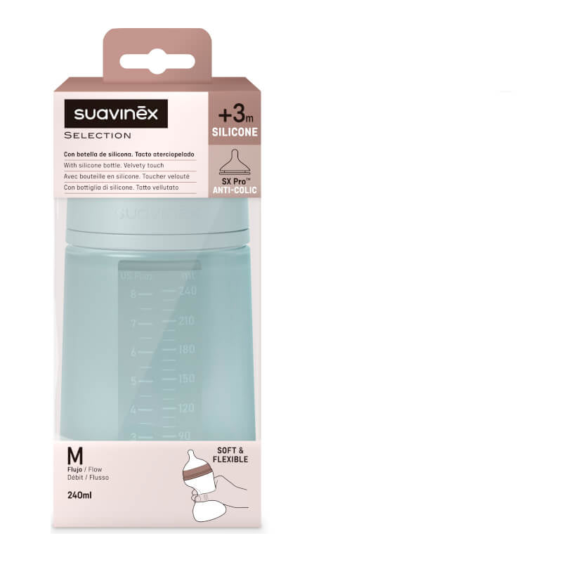 Suavinex Colour Essence Silicone Bottle 240ml
