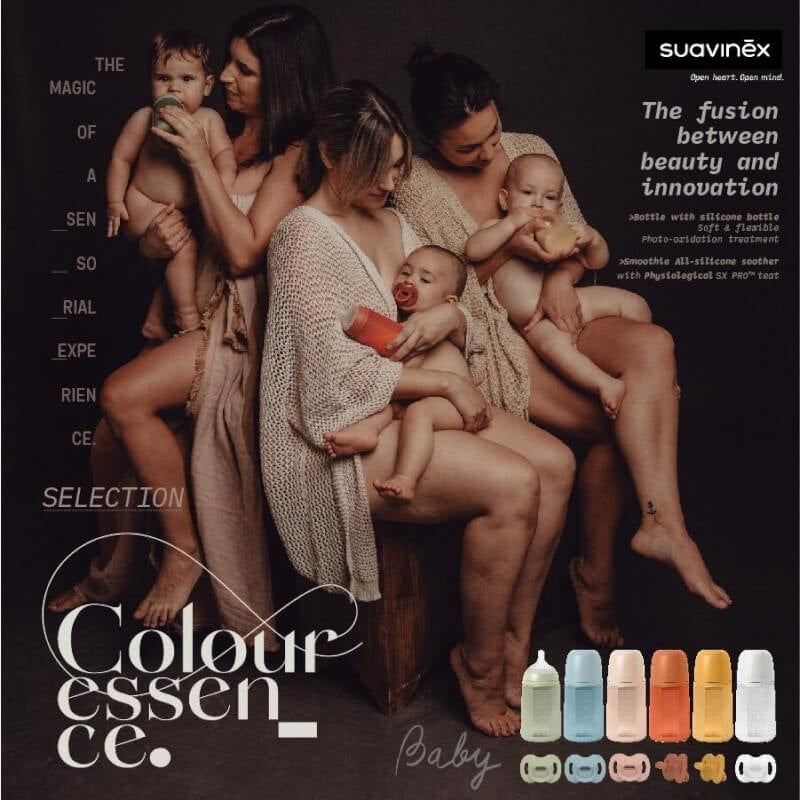 Suavinex Colour Essence Silicone Bottle 240ml