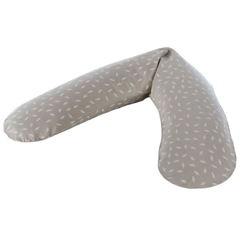 Theraline The Original Maternity and Nursing Pillow - Dancing Leaves Taupe