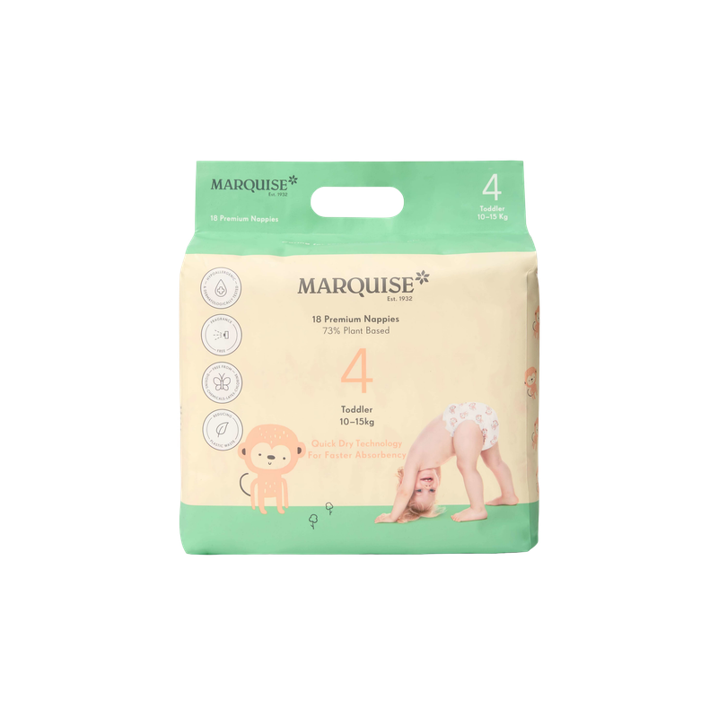 Marquise Toddler Eco Nappies Size 4 (10-15kg)