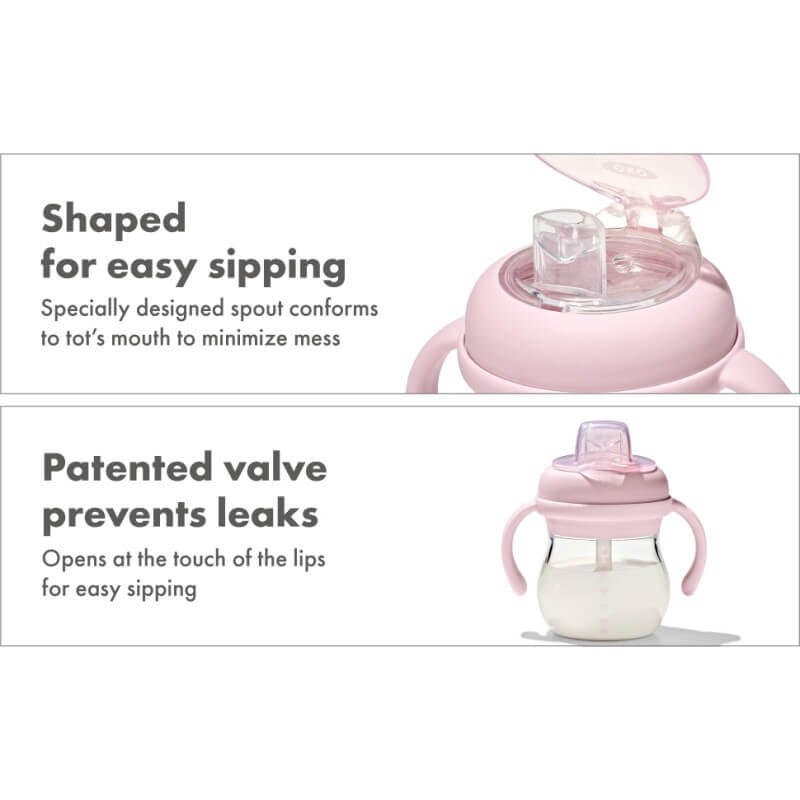 OXO Tot Transitions Soft Spout Sippy Cup With Removable Handles