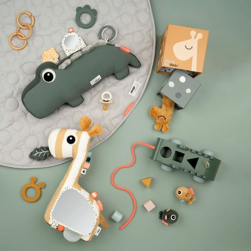 Done by Deer Tummy Time Activity Toy - Croco Green