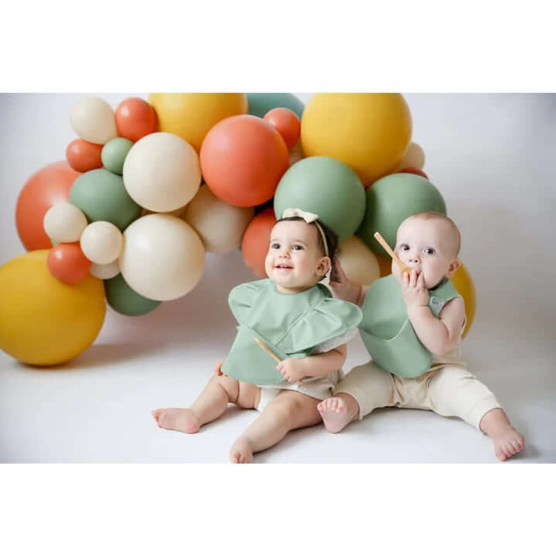 Waterproof Snuggle Bib - Sage Frill