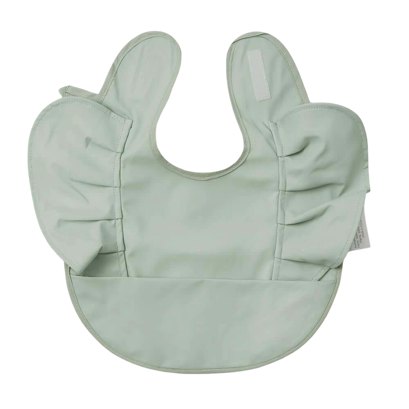 Waterproof Snuggle Bib - Sage Frill