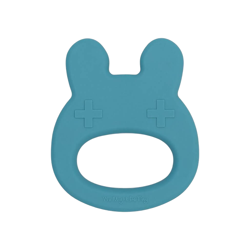 We Might Be Tiny Bunny Teether - Blue Dusk