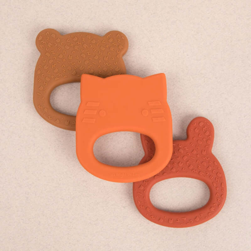 We Might Be Tiny Bunny Teether - Rust