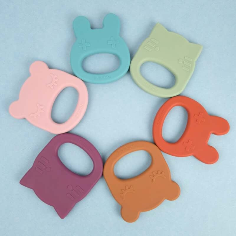 We Might Be Tiny Bunny Teether - Rust