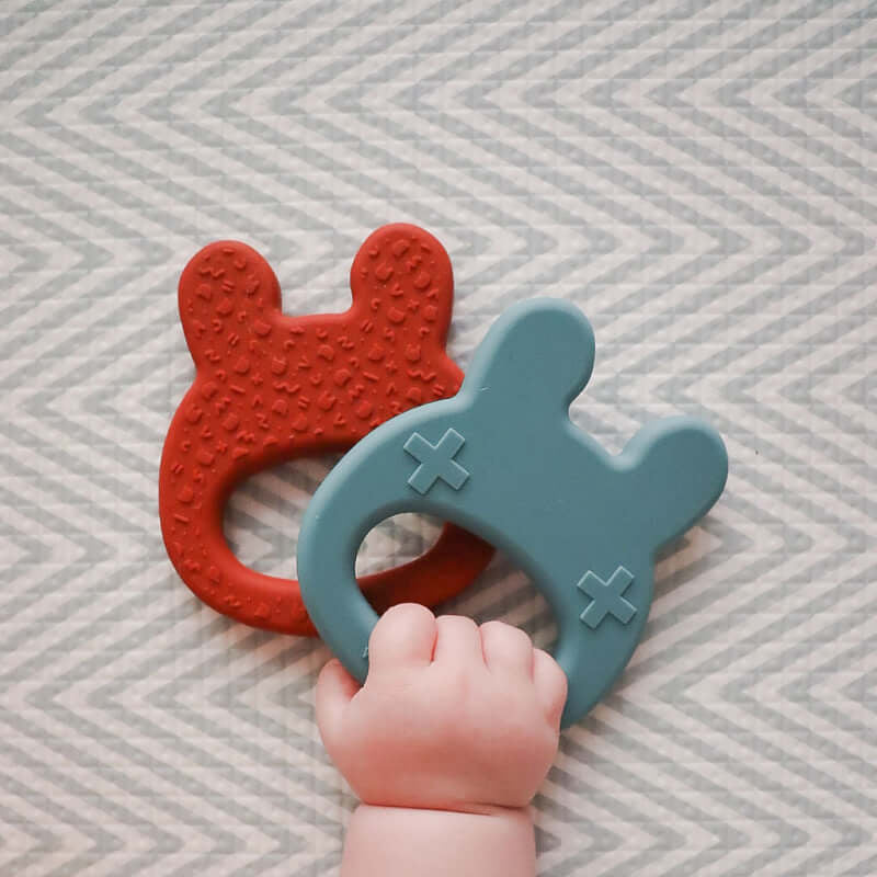We Might Be Tiny Bunny Teether - Rust