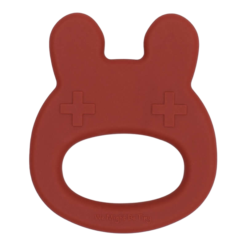 We Might Be Tiny Bunny Teether - Rust