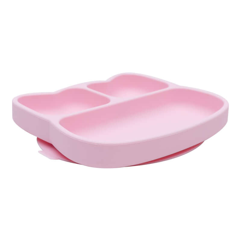 Cat Stickie Plate - Powder Pink