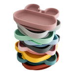 Cat Stickie Plate - Powder Pink