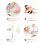 Wipe Clean Changing Pad - Oat