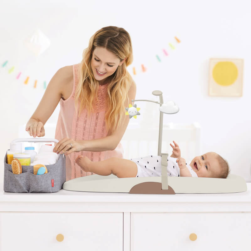 Wipe Clean Changing Pad - Oat