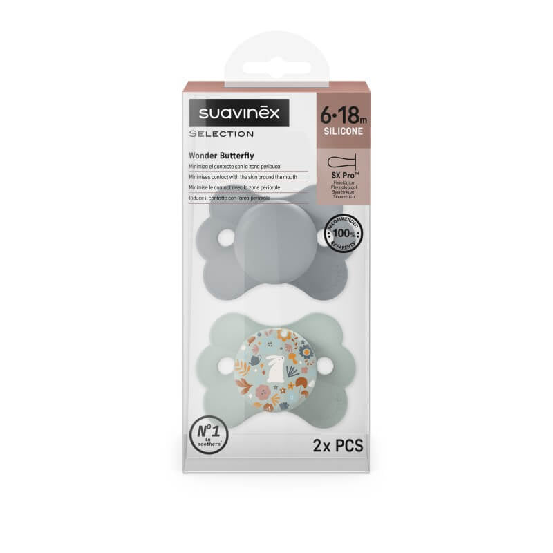 Suavinex Wonderland Butterfly SX Pro Soother - 2 Pack