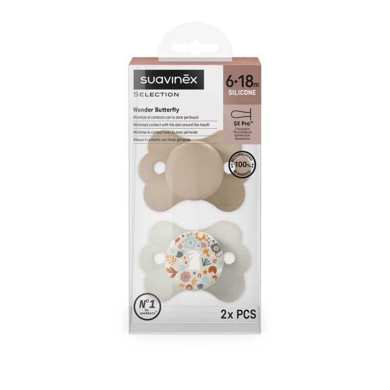 Suavinex Wonderland Butterfly SX Pro Soother - 2 Pack