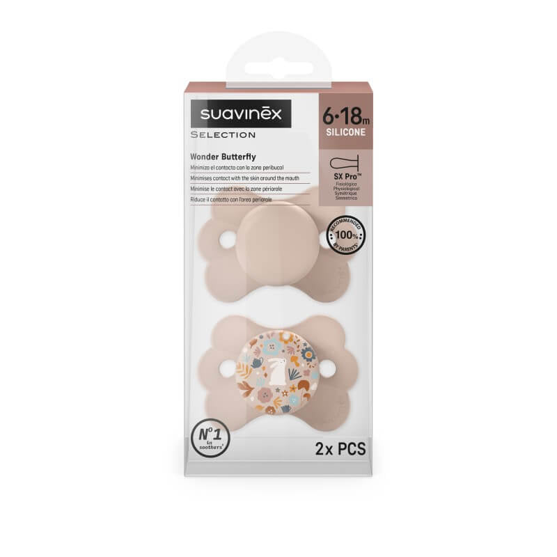 Suavinex Wonderland Butterfly SX Pro Soother - 2 Pack