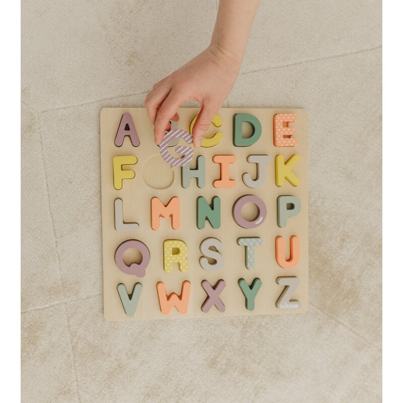Bubble  Wooden Alphabet Puzzle