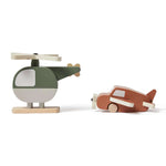 Wooden Helicopter and Plane