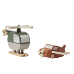 Wooden Helicopter and Plane
