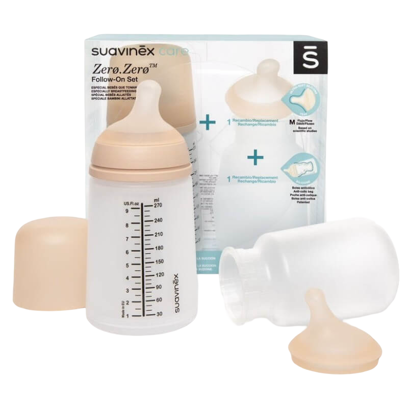 Suavinex Zero Zero Follow-On Set 270ml - Medium Flow