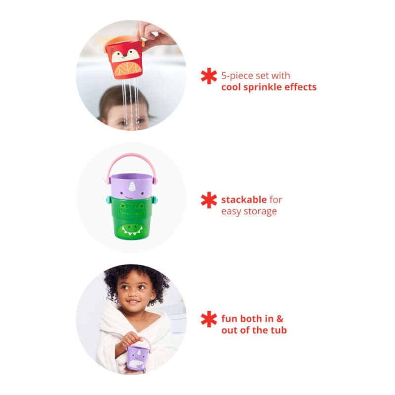 Zoo Stack and Pour Buckets