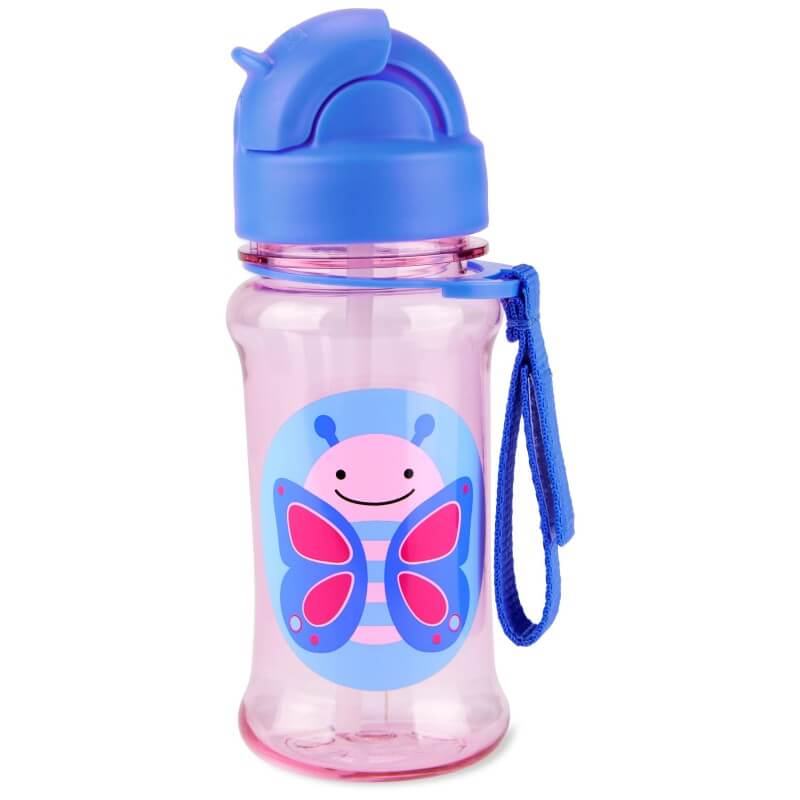 Skip Hop Zoo Tritan Renew Straw Bottle - Butterfly