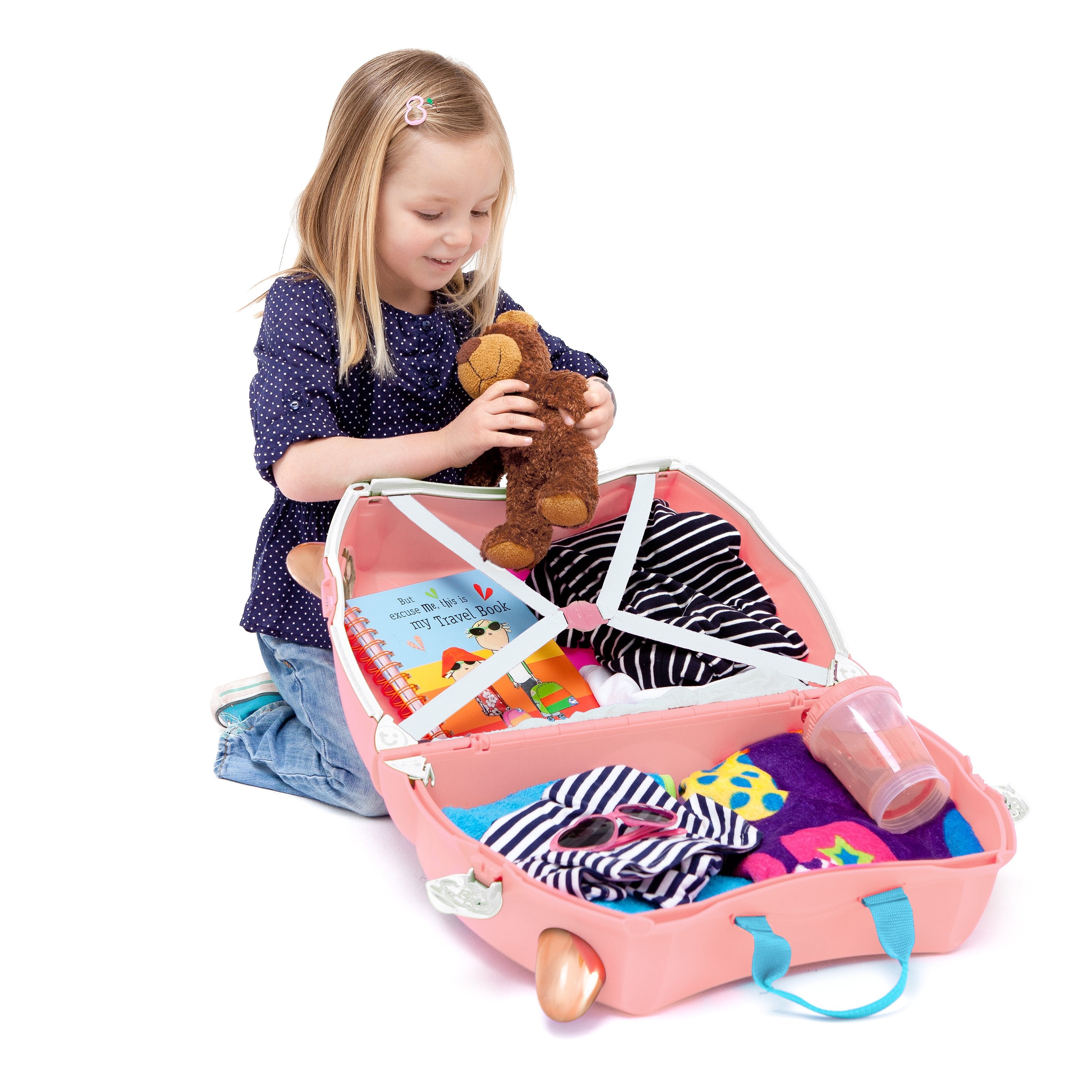 Trunki Ride-On Luggage - Flossi the Flamingo