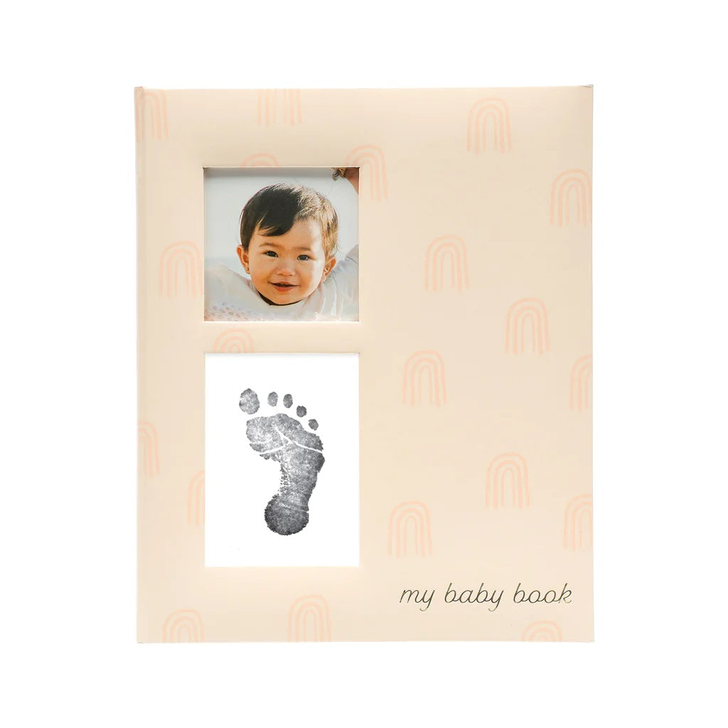Pearhead Rainbow Babybook - Blush