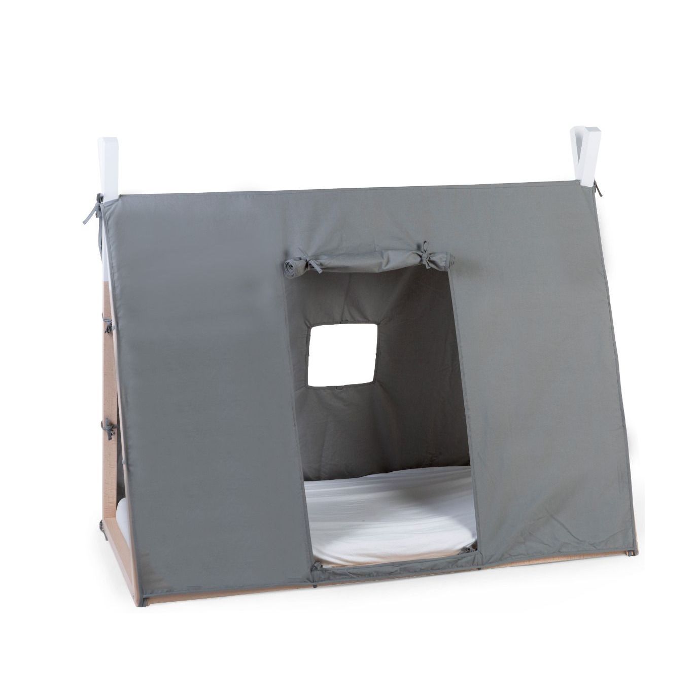 Childhome Tipi Junior Bed Tent Cover - Grey