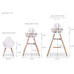 Evolu 2 High Chair - Natural White