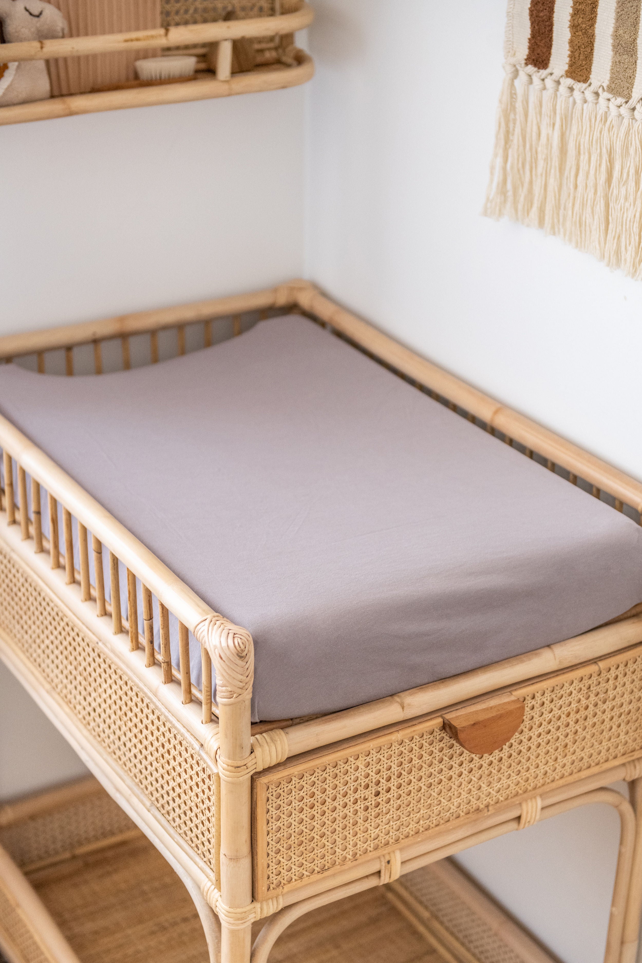 Kiin Baby Organic Fitted Sheet - Lilac