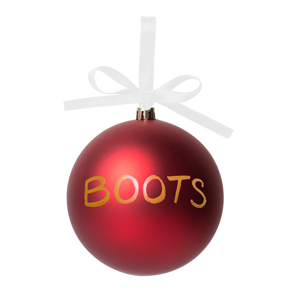 Pet Meowy Christmas Ball Ornament - Red