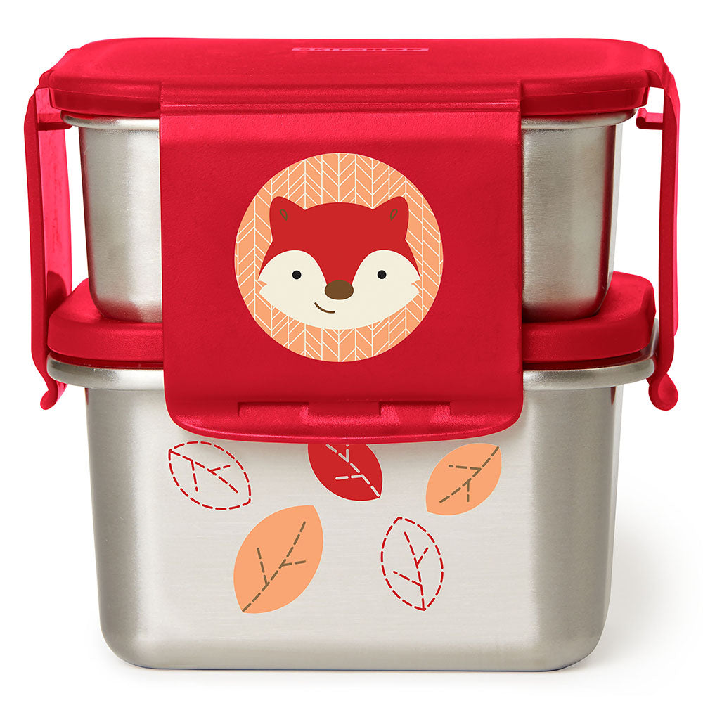 Skip Hop Zoo Ferguson Fox Stainless Steel Lunch Kit