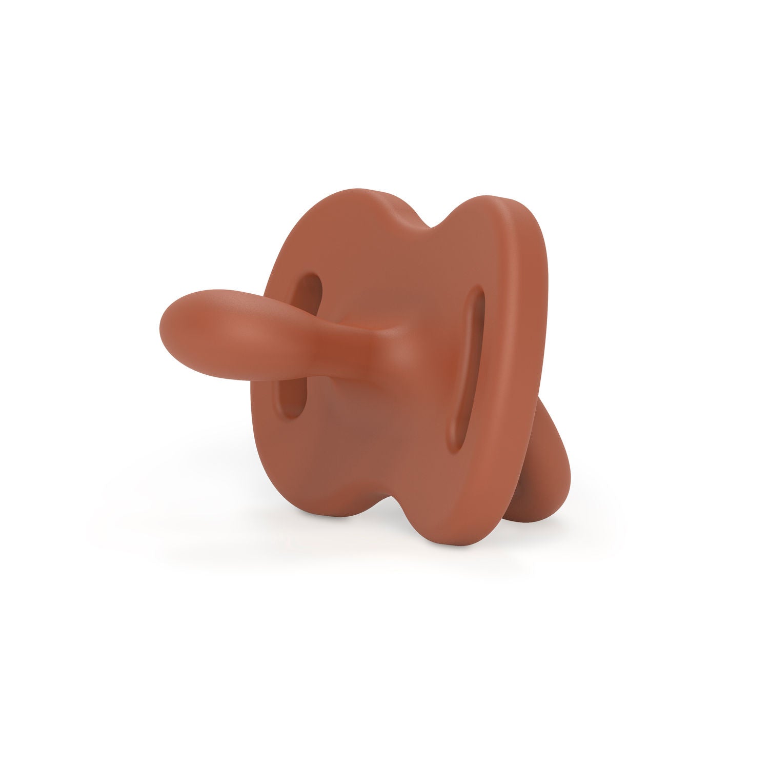 Suavinex Colour Essence All Silicone Soother with SX Pro Physiological Teat - Brick Red
