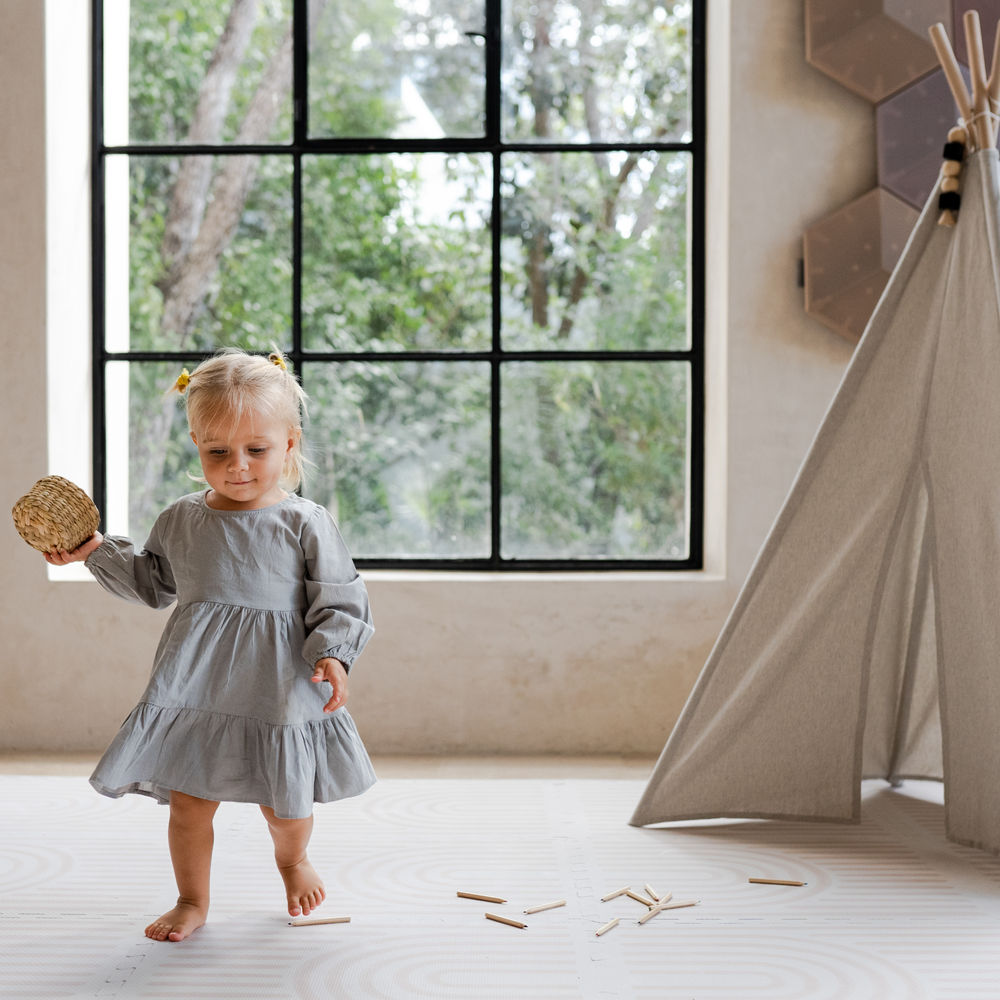 Toddlekind Premium Puzzle Playmat - Linen