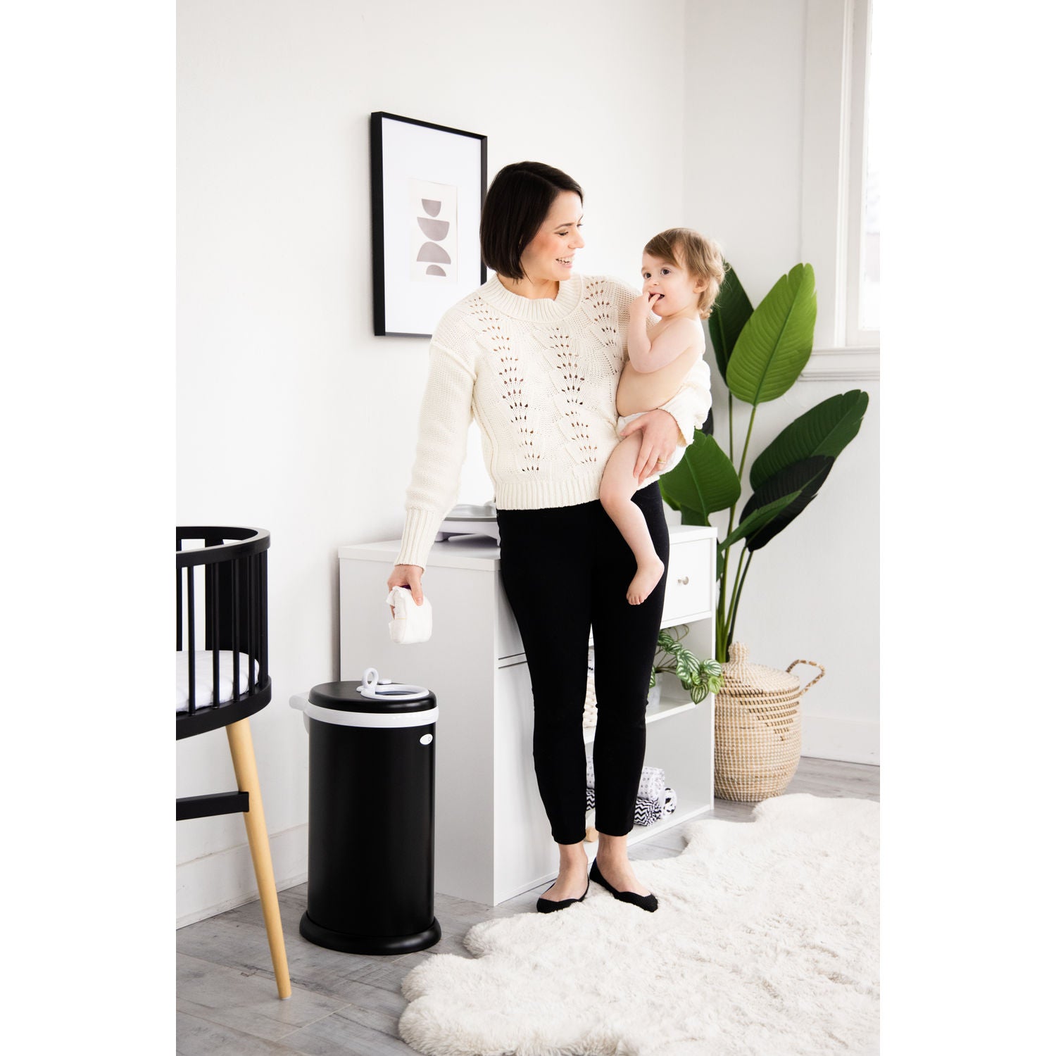 Ubbi Nappy Bin - Matte Black
