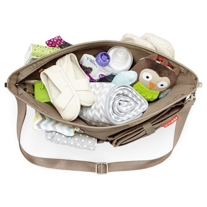 Skip Hop - Taupe Duet 2-in-1 Nappy Tote-The Stork Nest